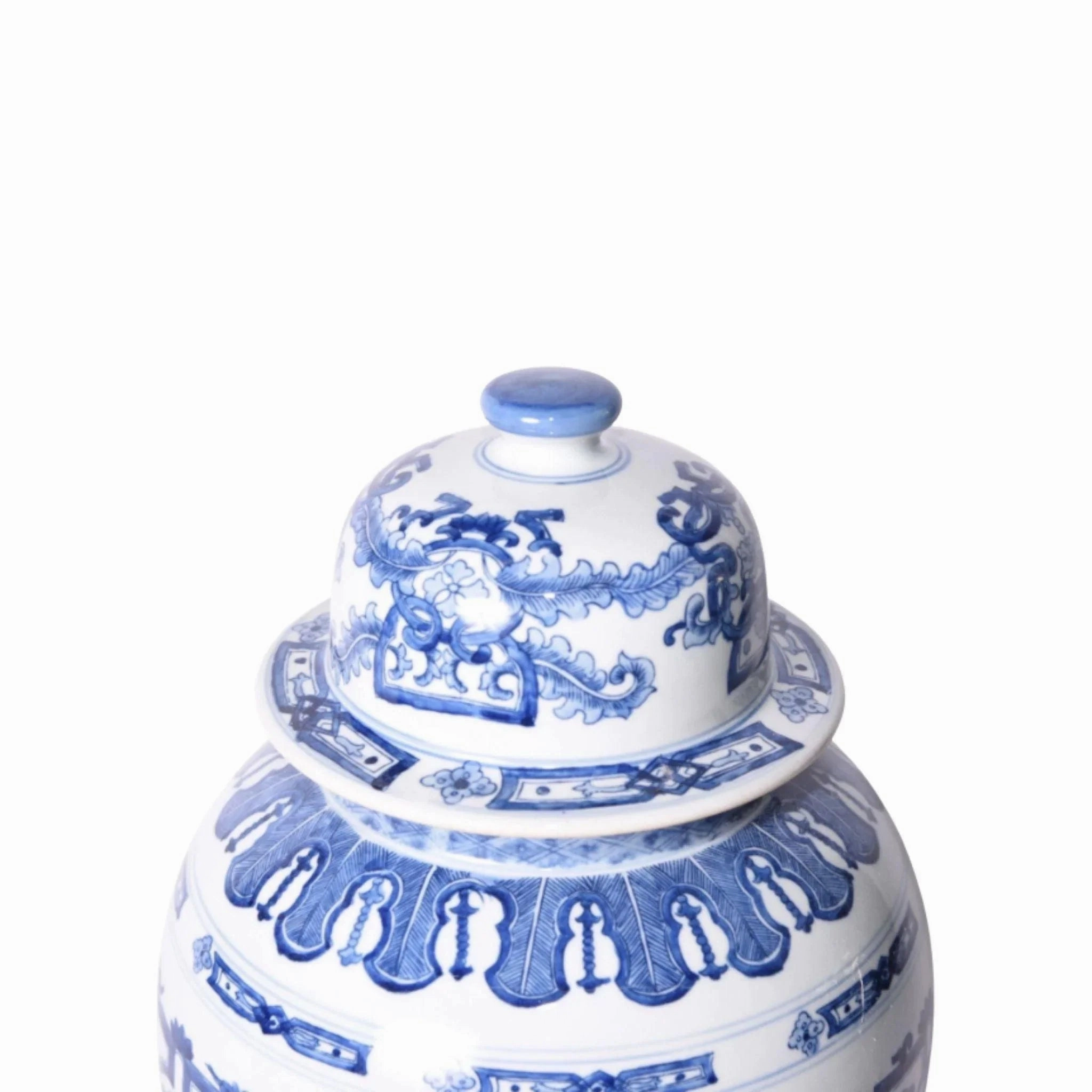 Blue and White Porcelain Dragon Ginger Jar