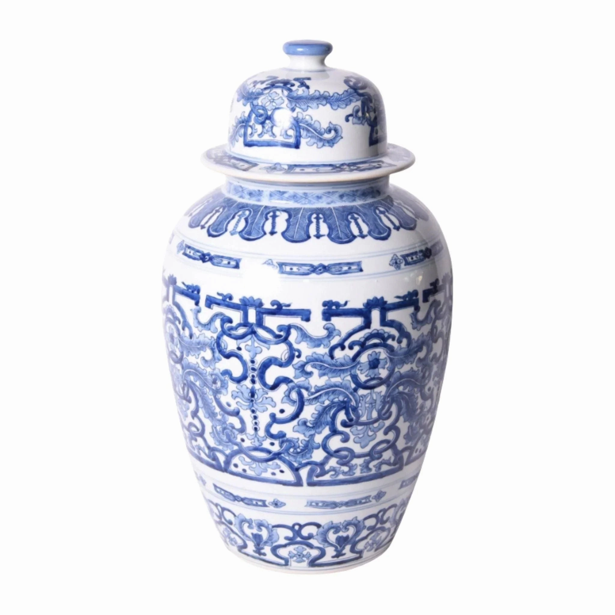 Blue and White Porcelain Dragon Ginger Jar home display ornament