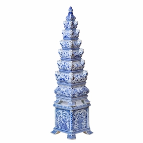 Blue and White Tall Porcelain Tulipiere home display ornament