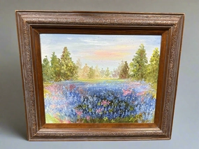 BLUE BONNET PAINTING classic mural painting