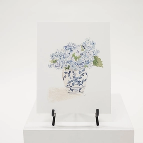Blue Hydrangeas Watercolor Art Print (By Emily Lex) dreamcatcher wall hanging
