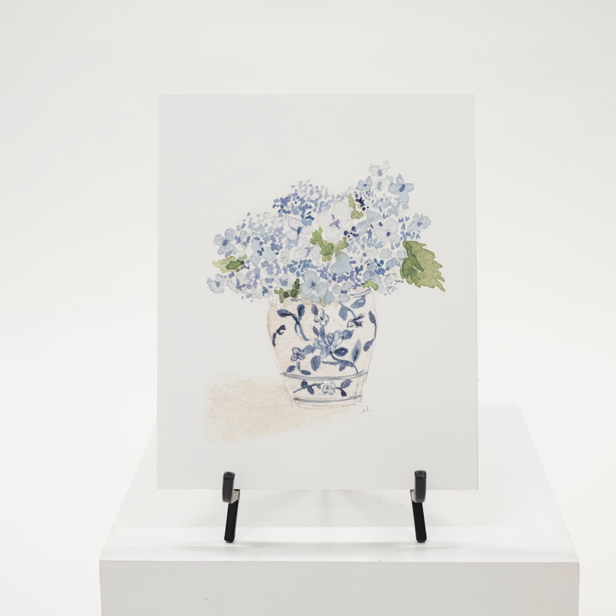 Blue Hydrangeas Watercolor Art Print (By Emily Lex) dreamcatcher wall hanging