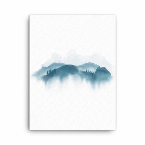 blue mountains - canvas canvas mural art