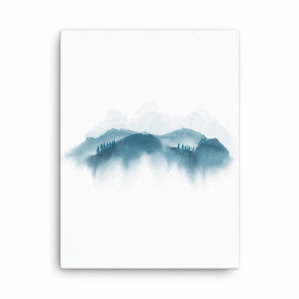 blue mountains - canvas canvas mural art