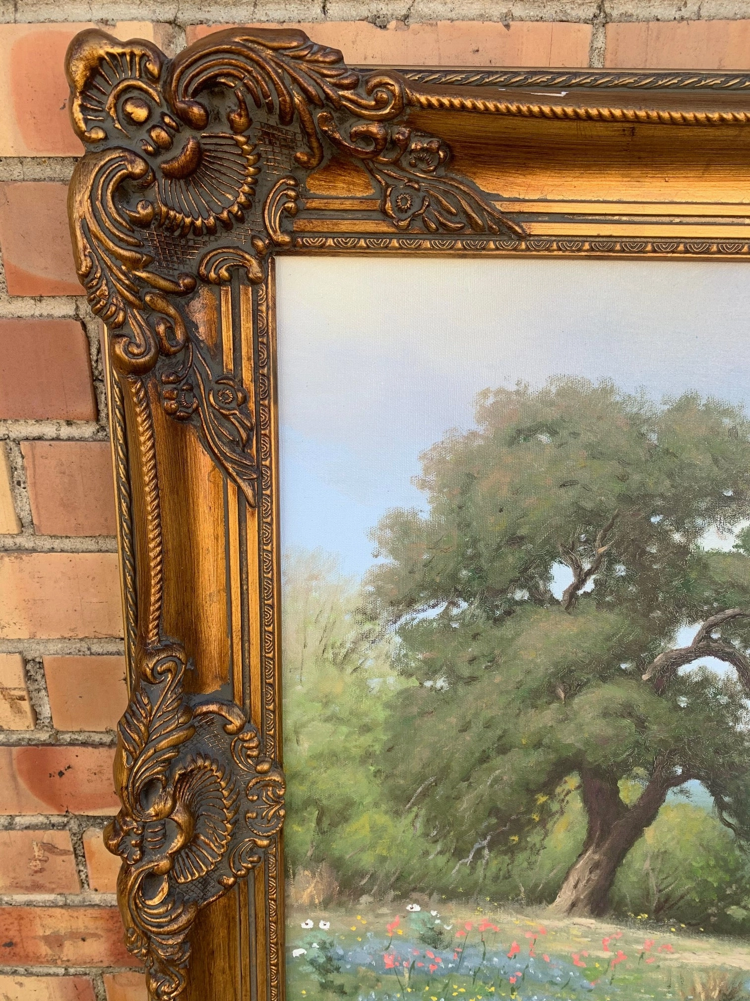 BLUEBONNET LANDSCAPE OIL PAINTING BY DON WARREN