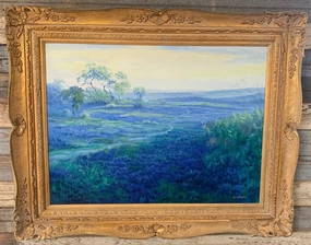 BLUEBONNET PAINTING SIGNED BY HARDY MARTIN classic mural painting