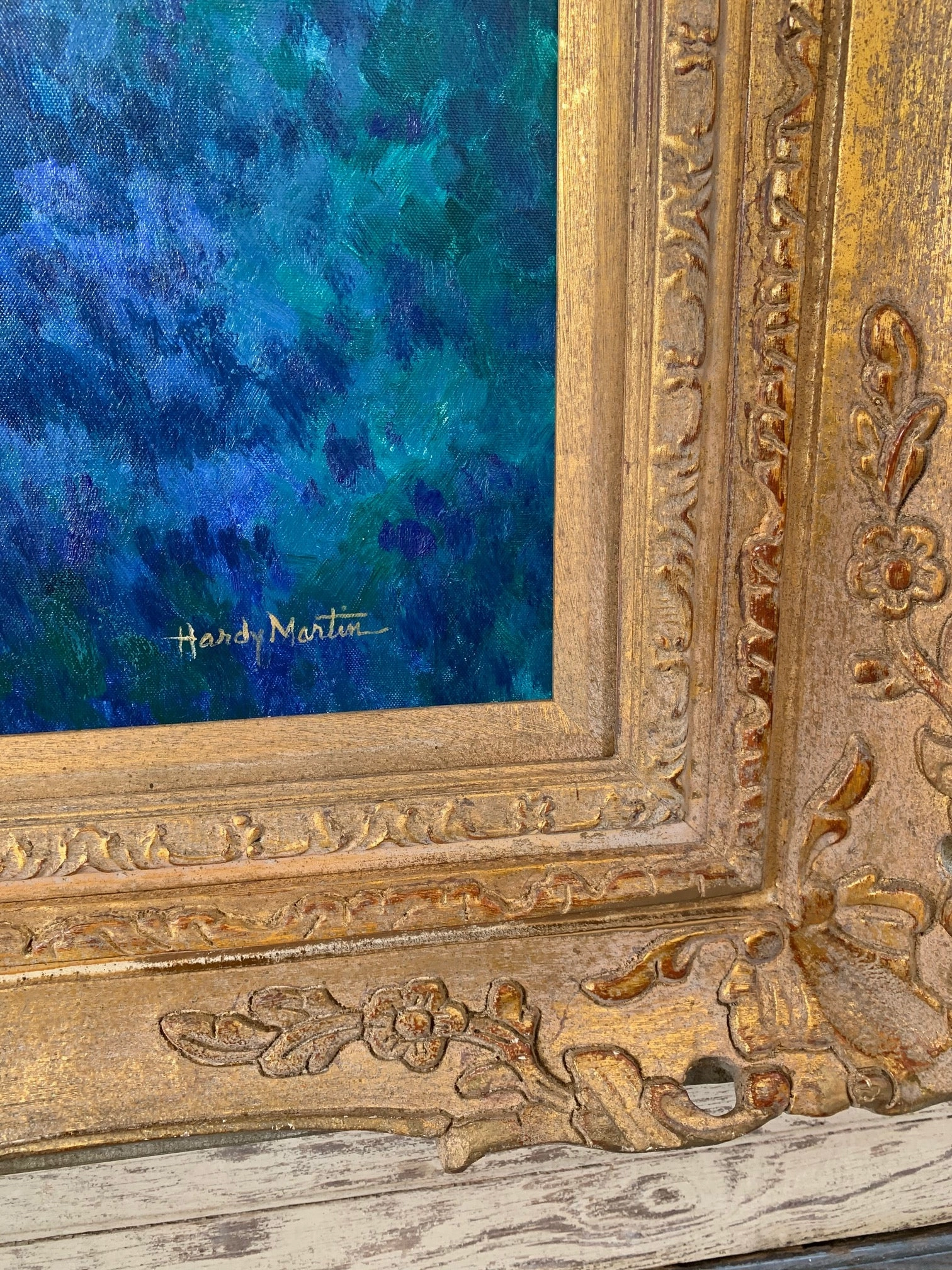 BLUEBONNET PAINTING SIGNED BY HARDY MARTIN