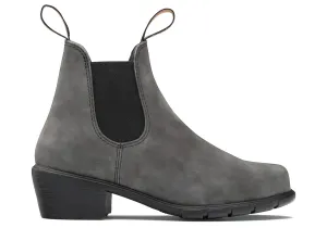 Blundstone Damen-Serie Absatz Rustikales Schwarz