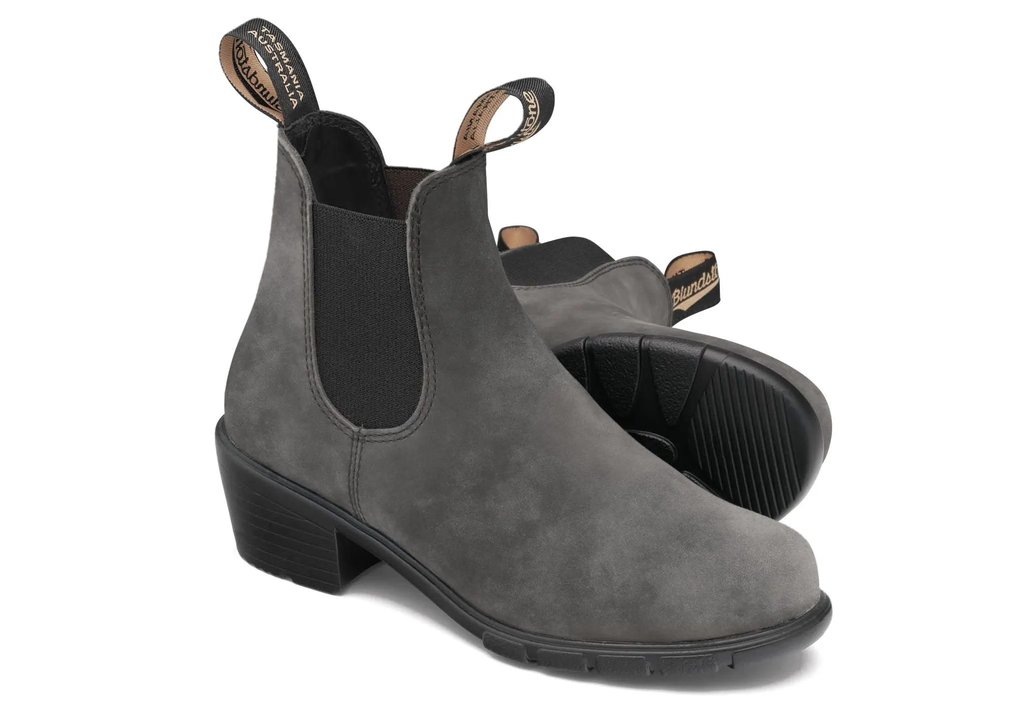 Blundstone Damen-Serie Absatz Rustikales Schwarz