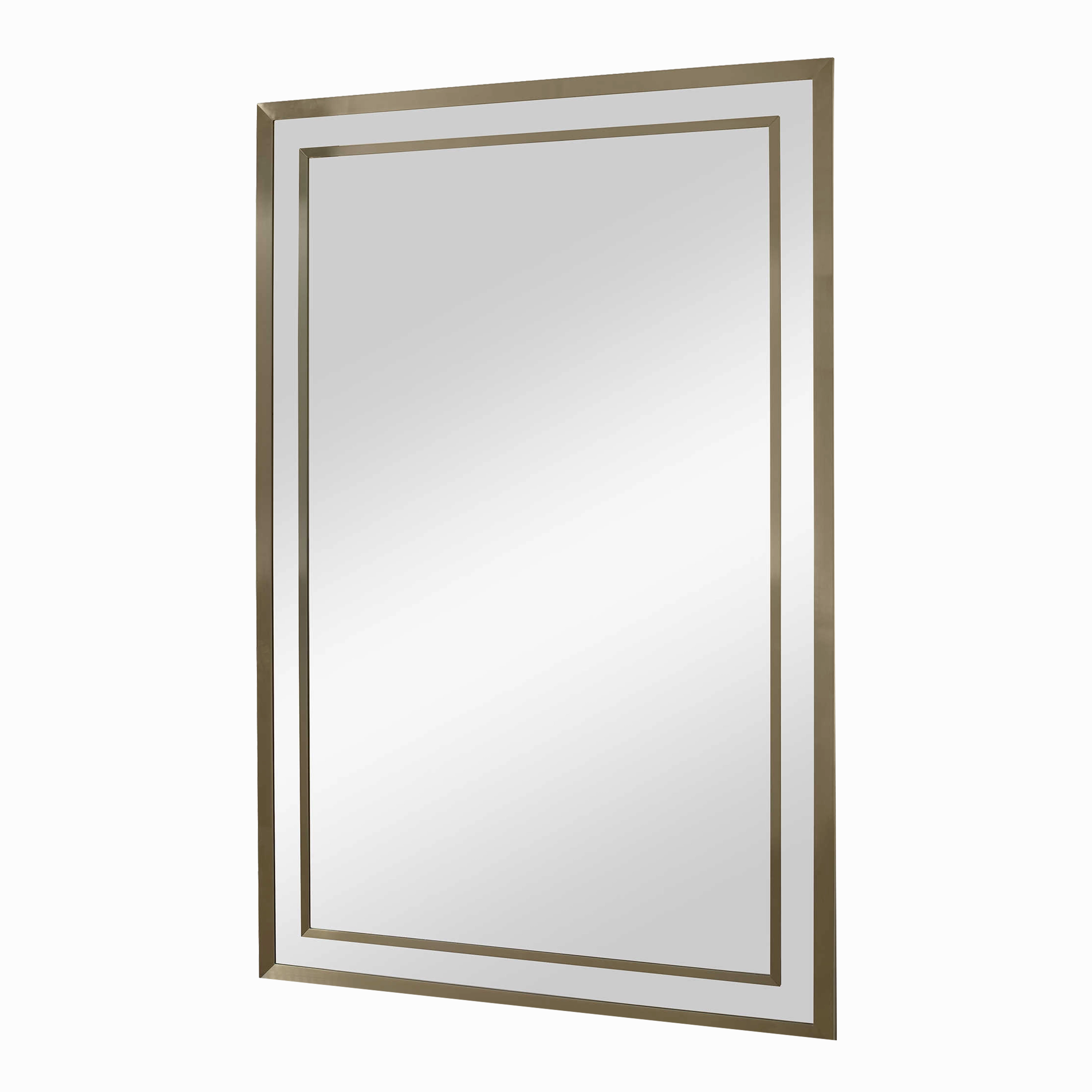 Border Wall Mirror Brass