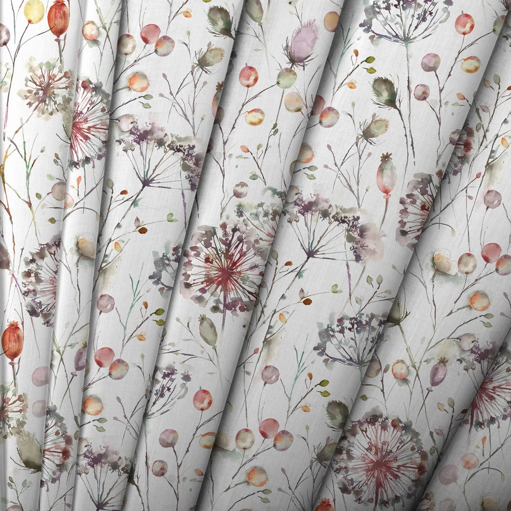 Boronia Ann Printed Made to Measure Curtains Boysenberry