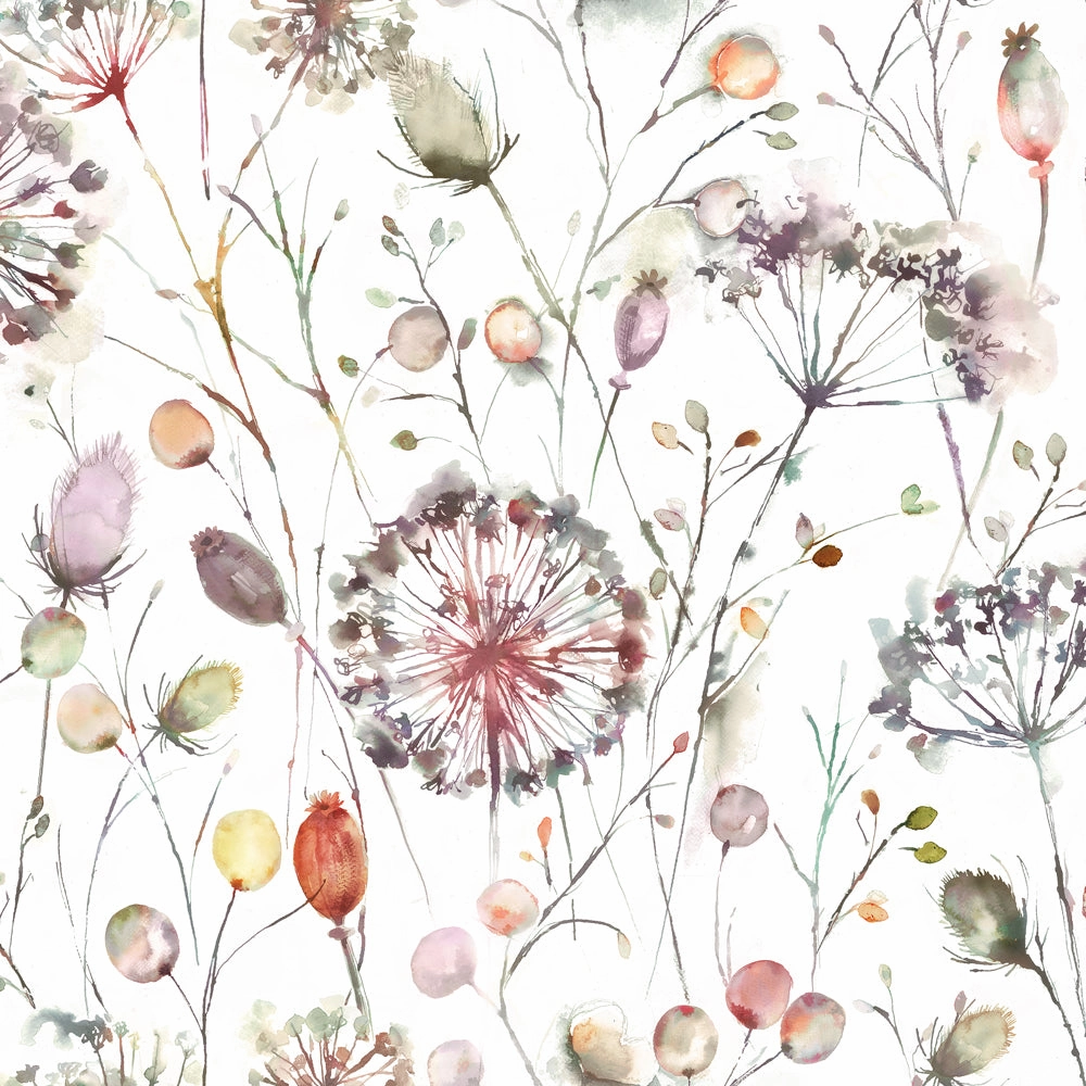 Boronia Fiona Printed Made to Measure Curtains Boysenberry
