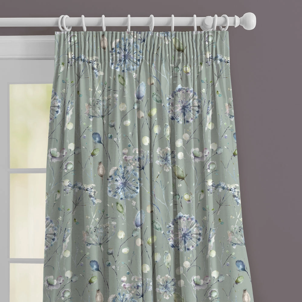 Boronia Fiona Printed Made to Measure Curtains Willow