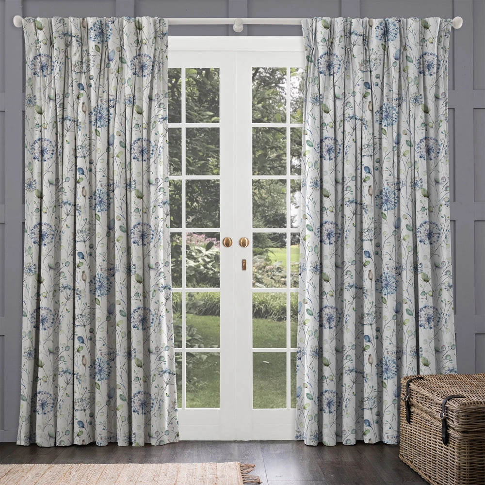 Boronia Printed Cotton Fabric (By The Metre) Crocus/Cream