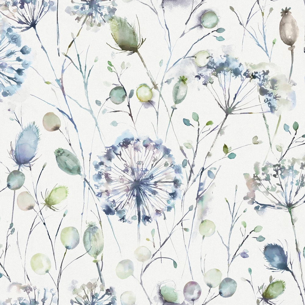 Boronia Printed Cotton Fabric (By The Metre) Crocus/Cream elegant table cloth  