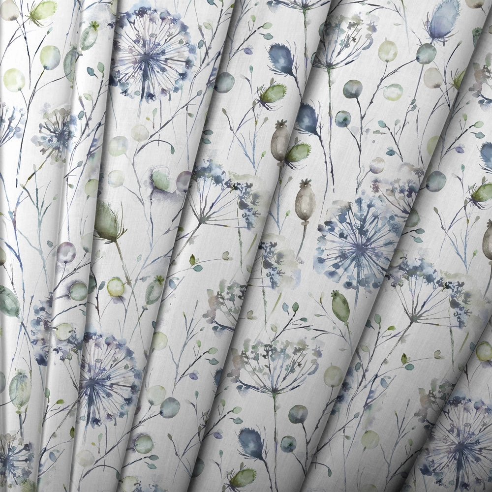 Boronia Printed Cotton Fabric (By The Metre) Crocus/Cream