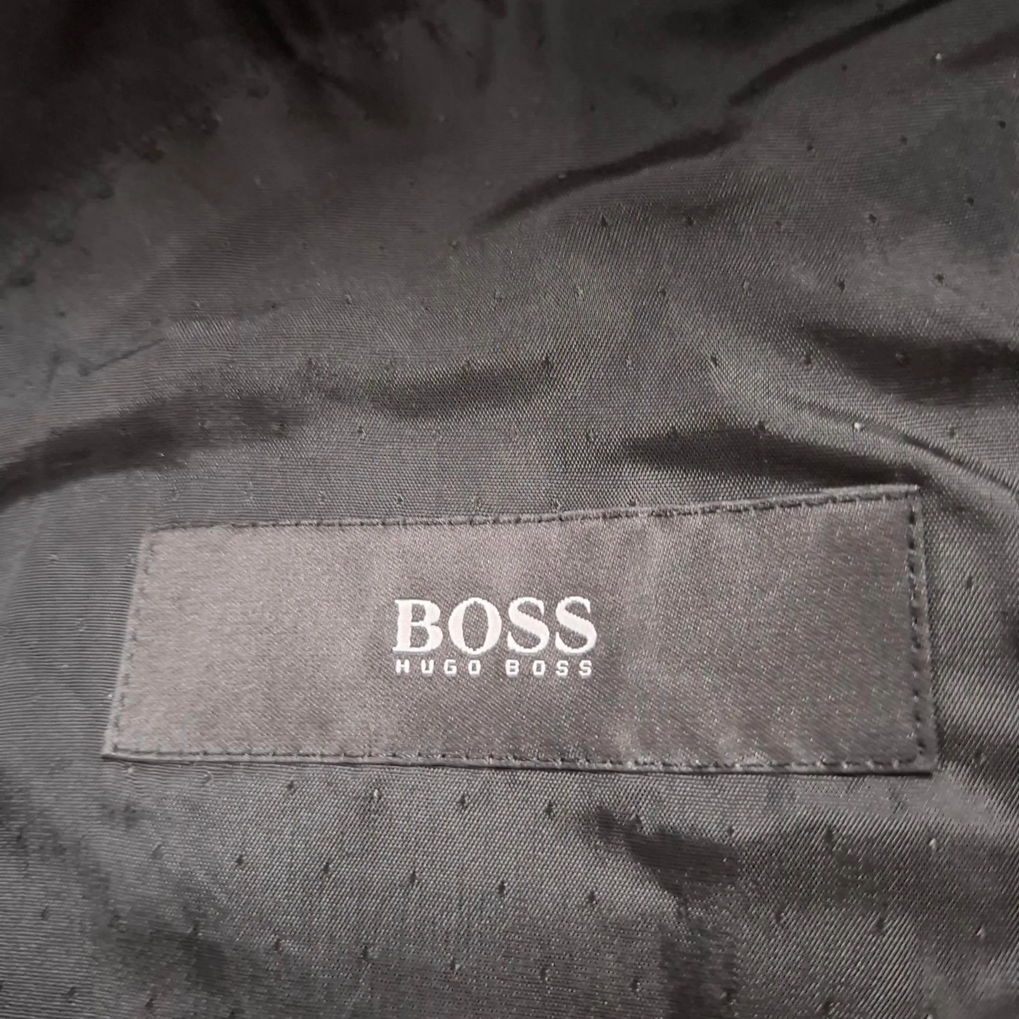 Boss von Hugo Boss Einreihiger Blazer und Hose Set in schwarzer Wolle