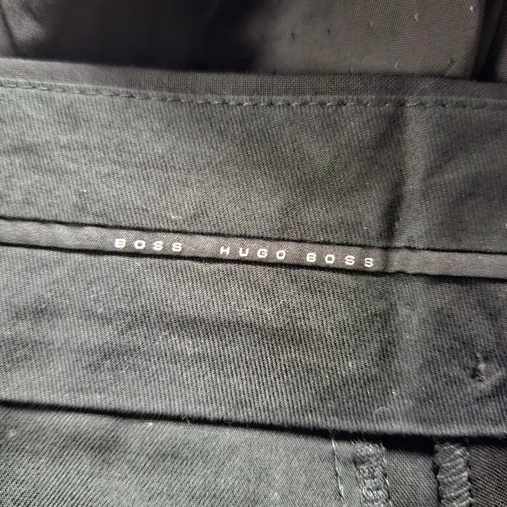 Boss von Hugo Boss Einreihiger Blazer und Hose Set in schwarzer Wolle
