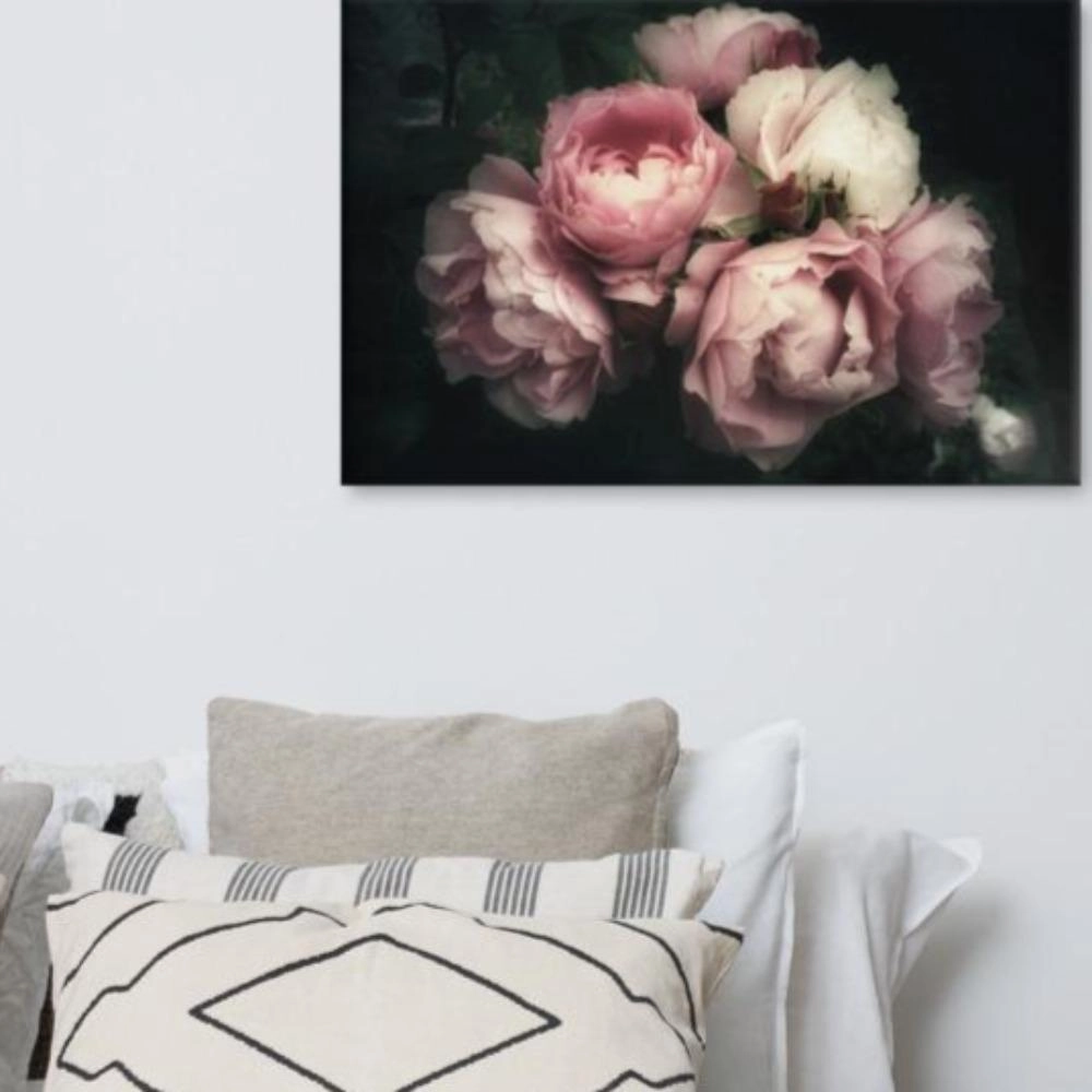 Bouquet of peonies - canvas
