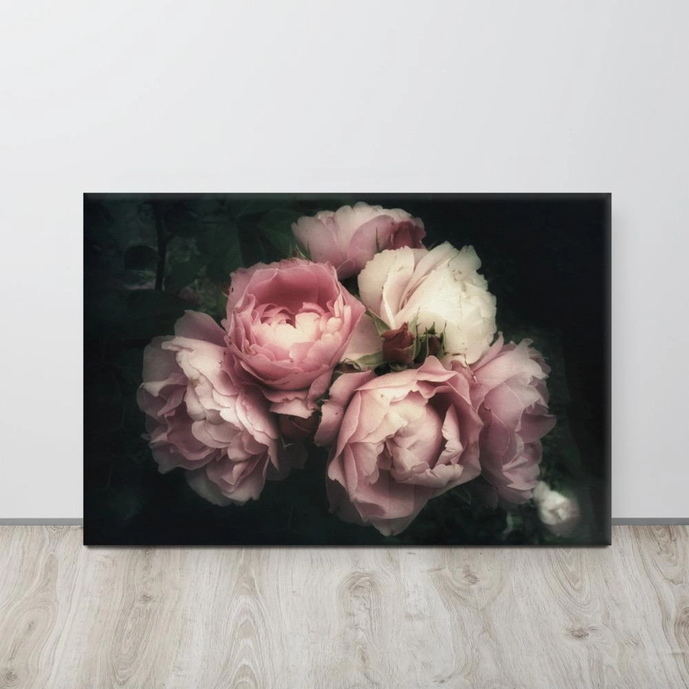 Bouquet of peonies - canvas