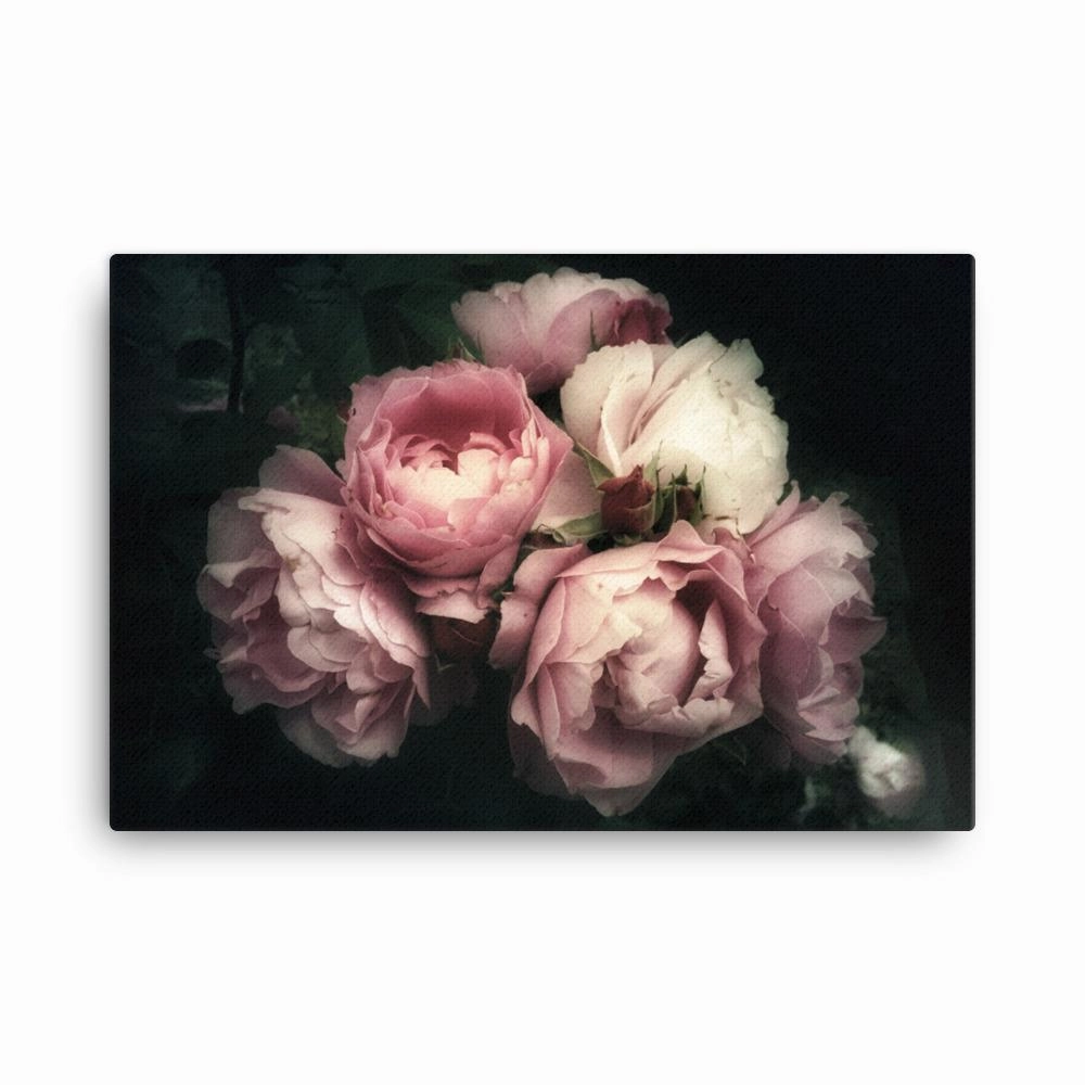 Bouquet of peonies - canvas