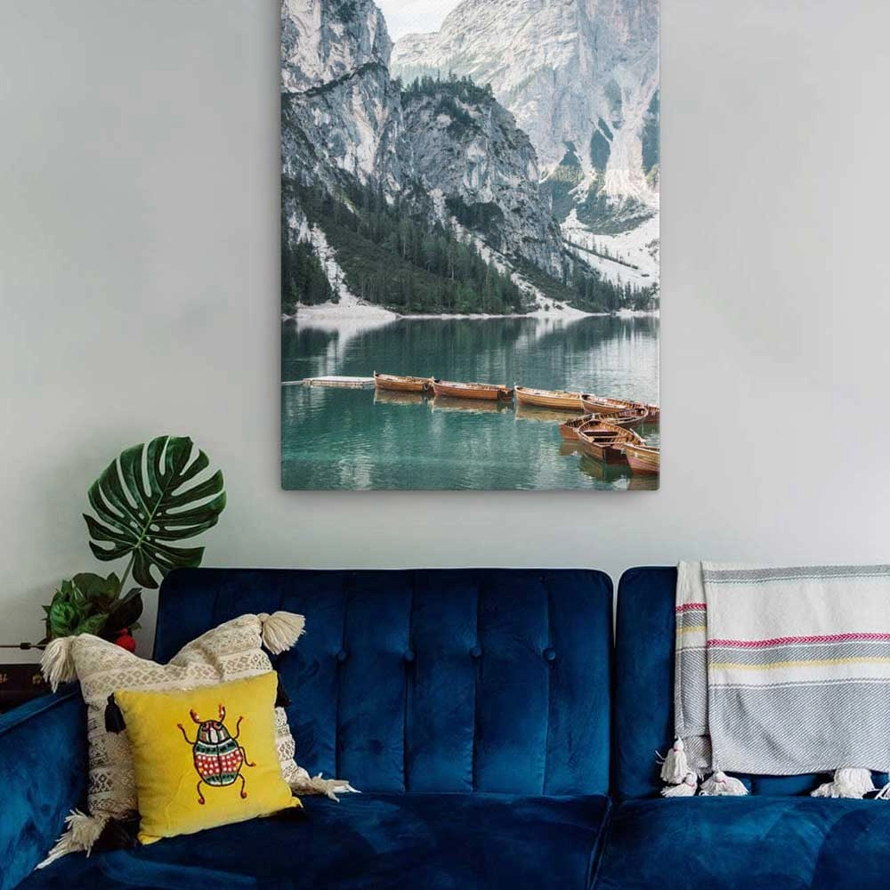 Braies lake 2 - canvas