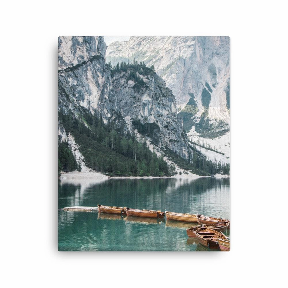 Braies lake 2 - canvas
