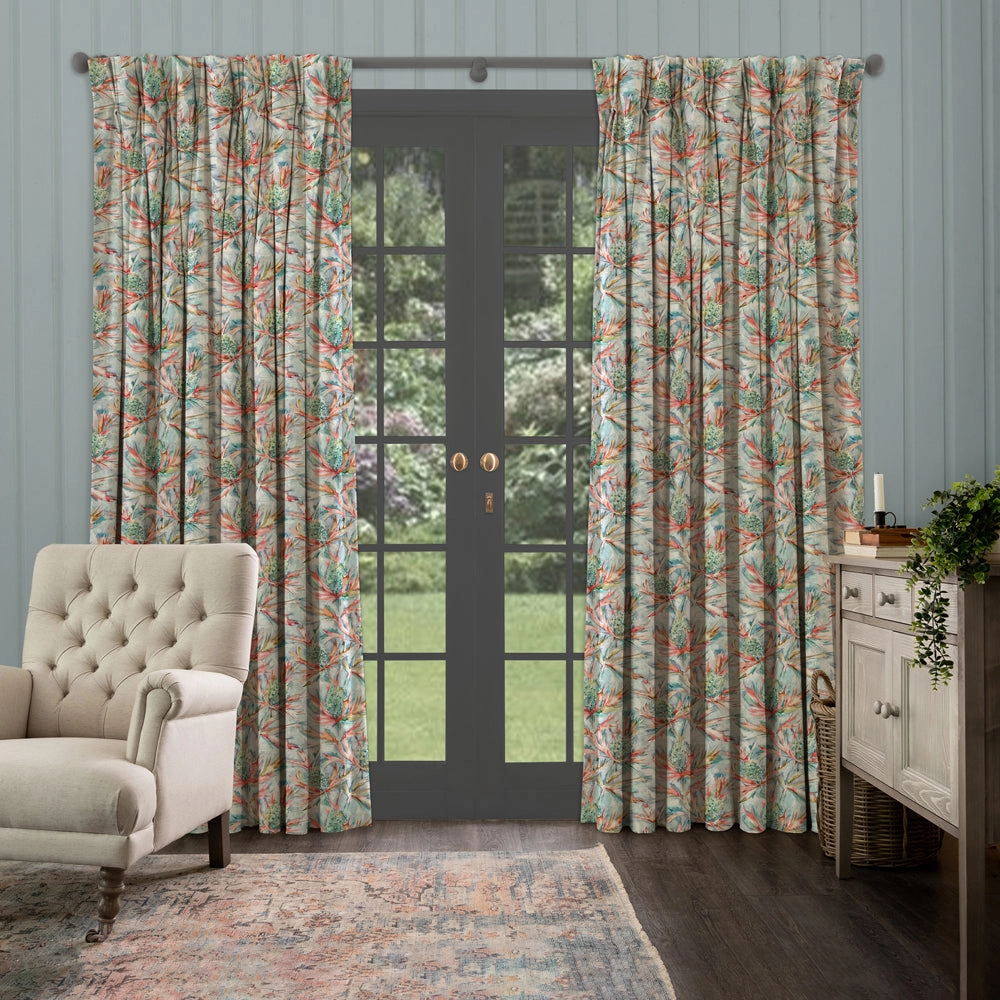 Braithwaite Printed Cotton Fabric (By The Metre) Russett