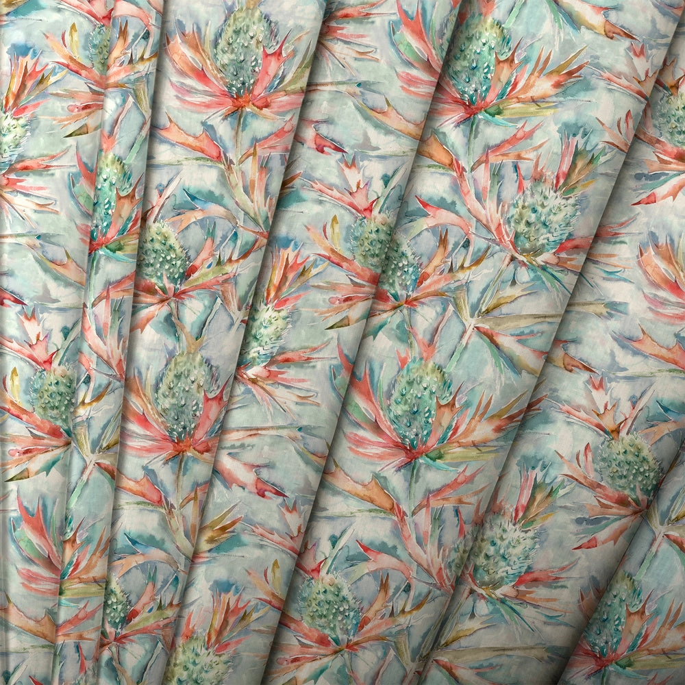 Braithwaite Printed Cotton Fabric (By The Metre) Russett