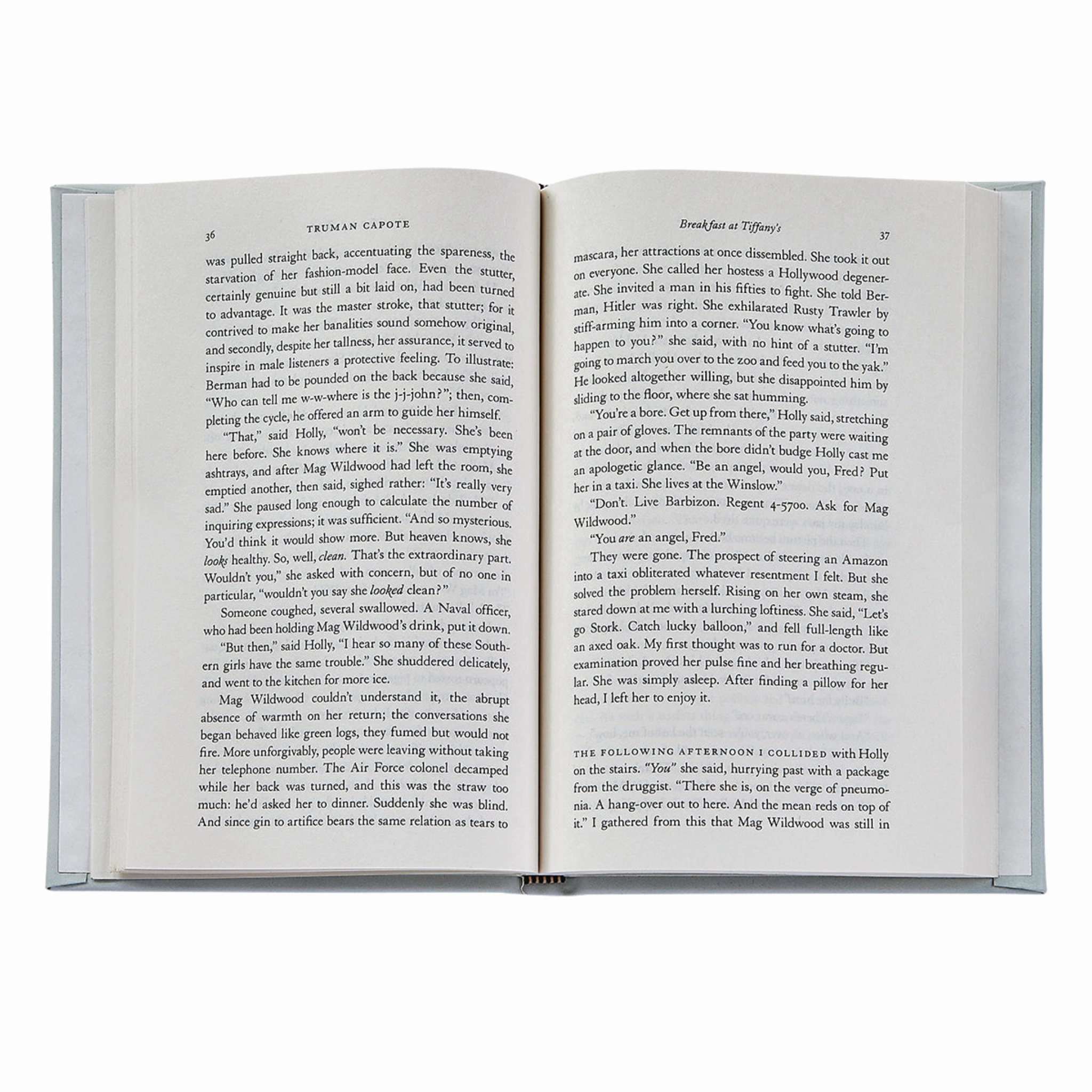 Breakfast at Tiffany's Robin's Egg Blue Bonded Leather Book- Can Be Personalized