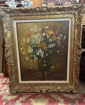 BRIGHT FLORAL OIL PAINTING ON CANVAS classic mural painting