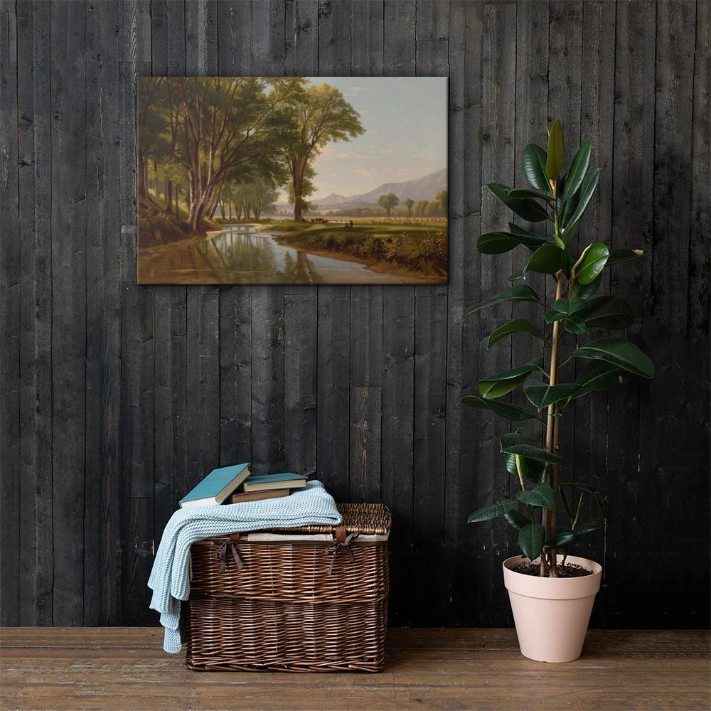 Brook Through Conway Meadows - Canvas