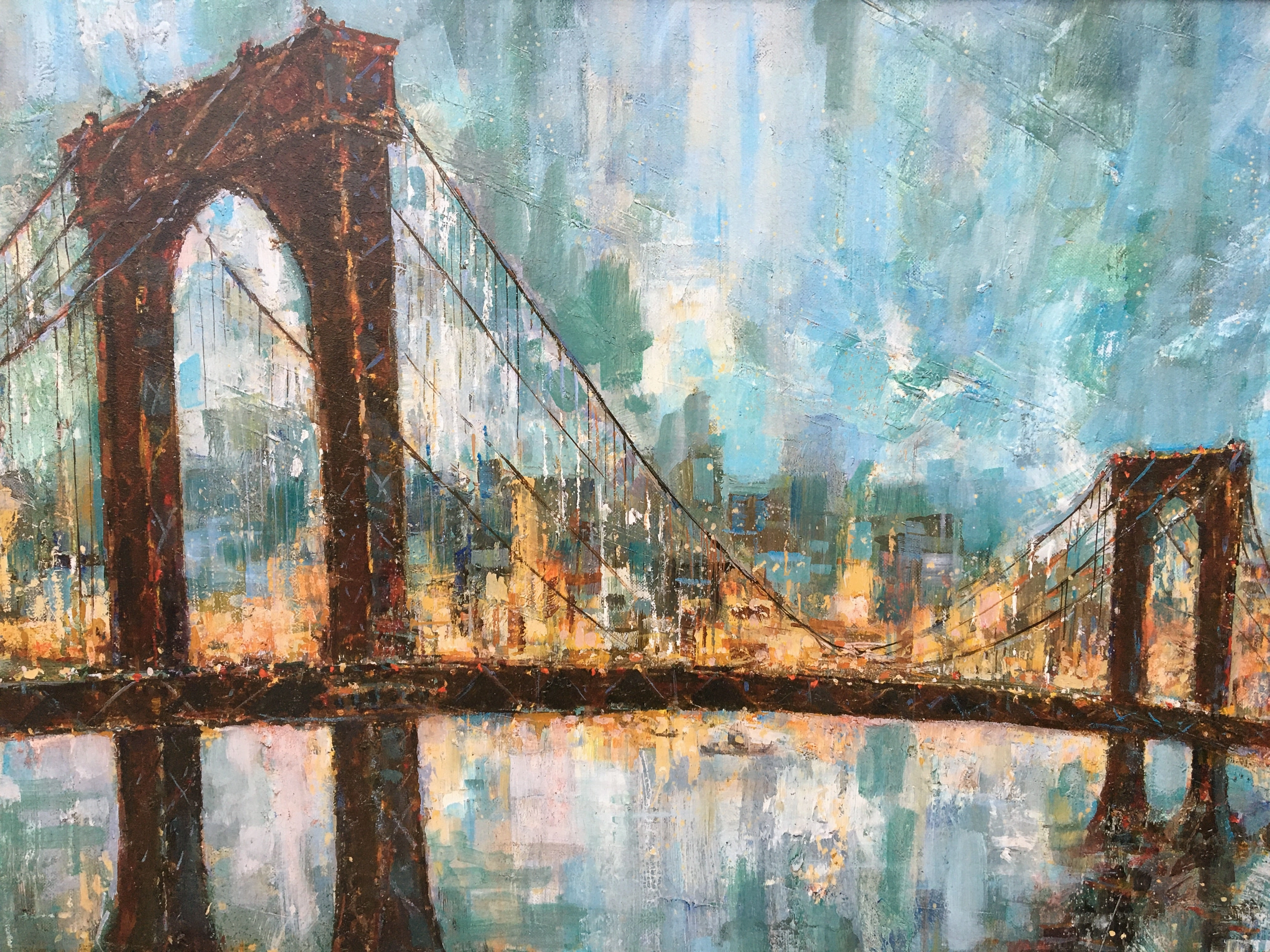 BROOKLYN BRIDGE GICLEE PAINTING