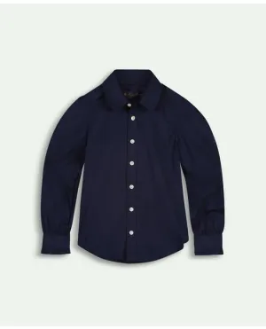 Brooks Brothers Mädchen Baumwollhemd Marineblau Brooks Brothers