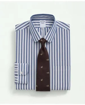 Brooks Brothers Herren Big & Tall Stretch Supima Baumwolle Bügelfrei Pinpoint Club Kragen Blau Brooks Brothers