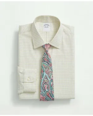 Brooks Brothers Herren Stretch Supima-Baumwolle Bügelfrei Royal Oxford Ainsley-Kragen Gelb Brooks Brothers
