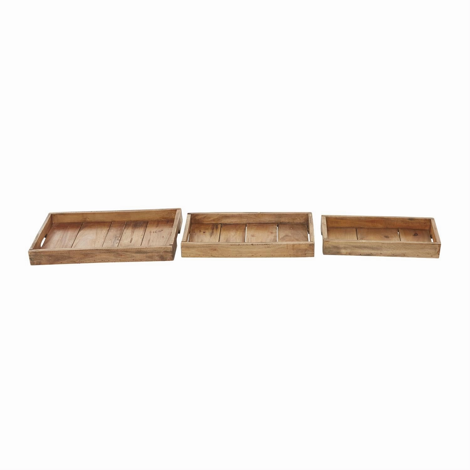 Brown Wood Living Room Decor Tray (Multiple Sizes) interior room decor