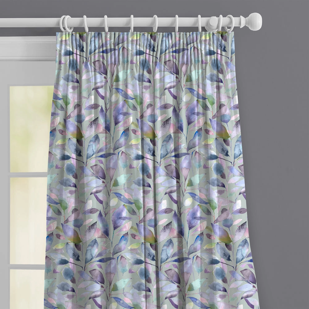 Brympton Printed Cotton Fabric (By The Metre) Duck Egg