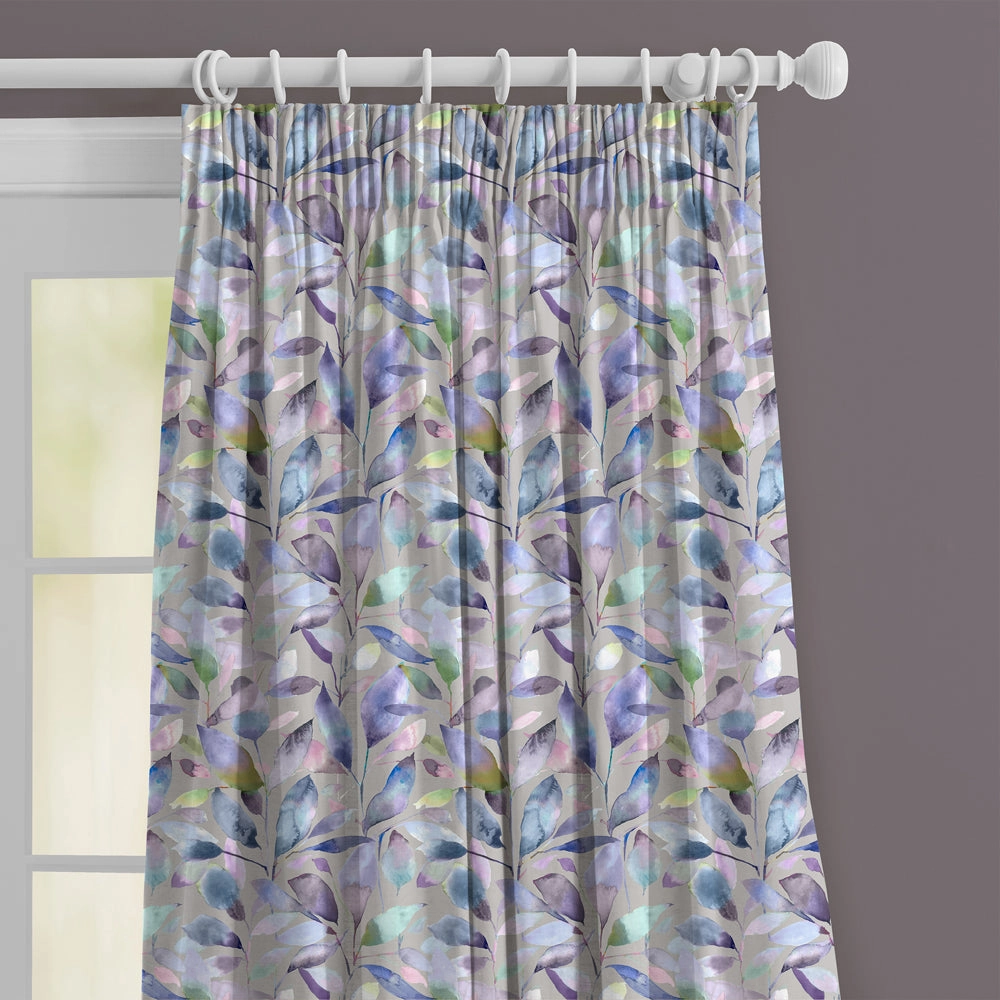 Brympton Printed Cotton Fabric (By The Metre) Heather Stone