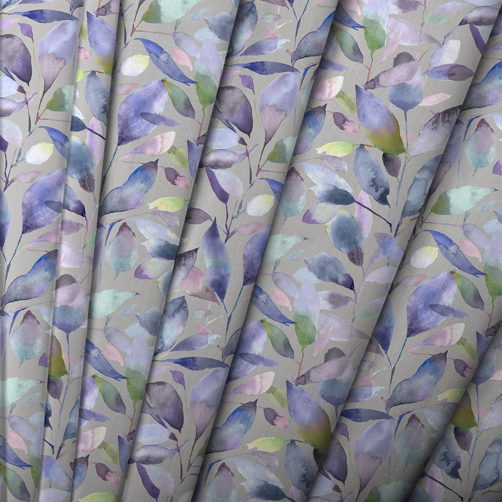 Brympton Printed Cotton Fabric (By The Metre) Heather Stone