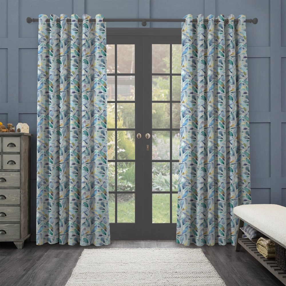 Brympton Printed Cotton Fabric (By The Metre) Pacific
