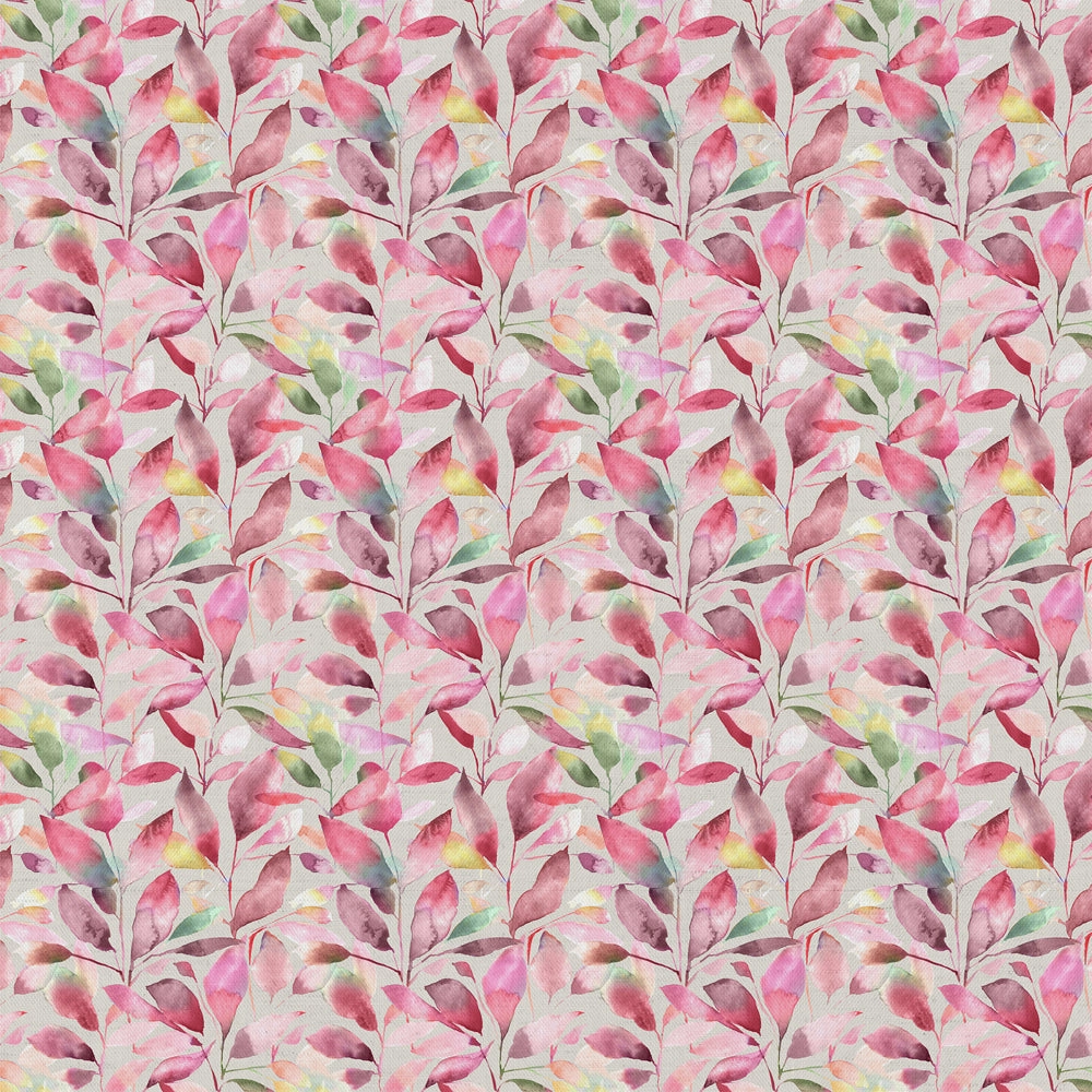 Brympton Printed Cotton Fabric (By The Metre) Raspberry