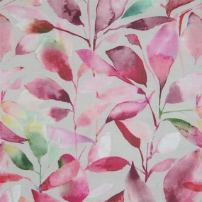 Brympton Printed Cotton Fabric (By The Metre) Raspberry elegant table cloth  