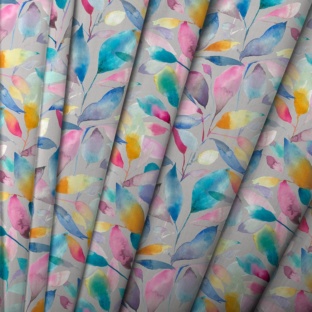 Brympton Printed Cotton Fabric (By The Metre) Stone