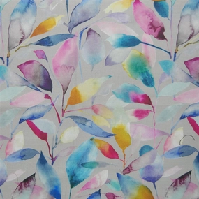 Brympton Printed Cotton Fabric (By The Metre) Stone elegant table cloth  