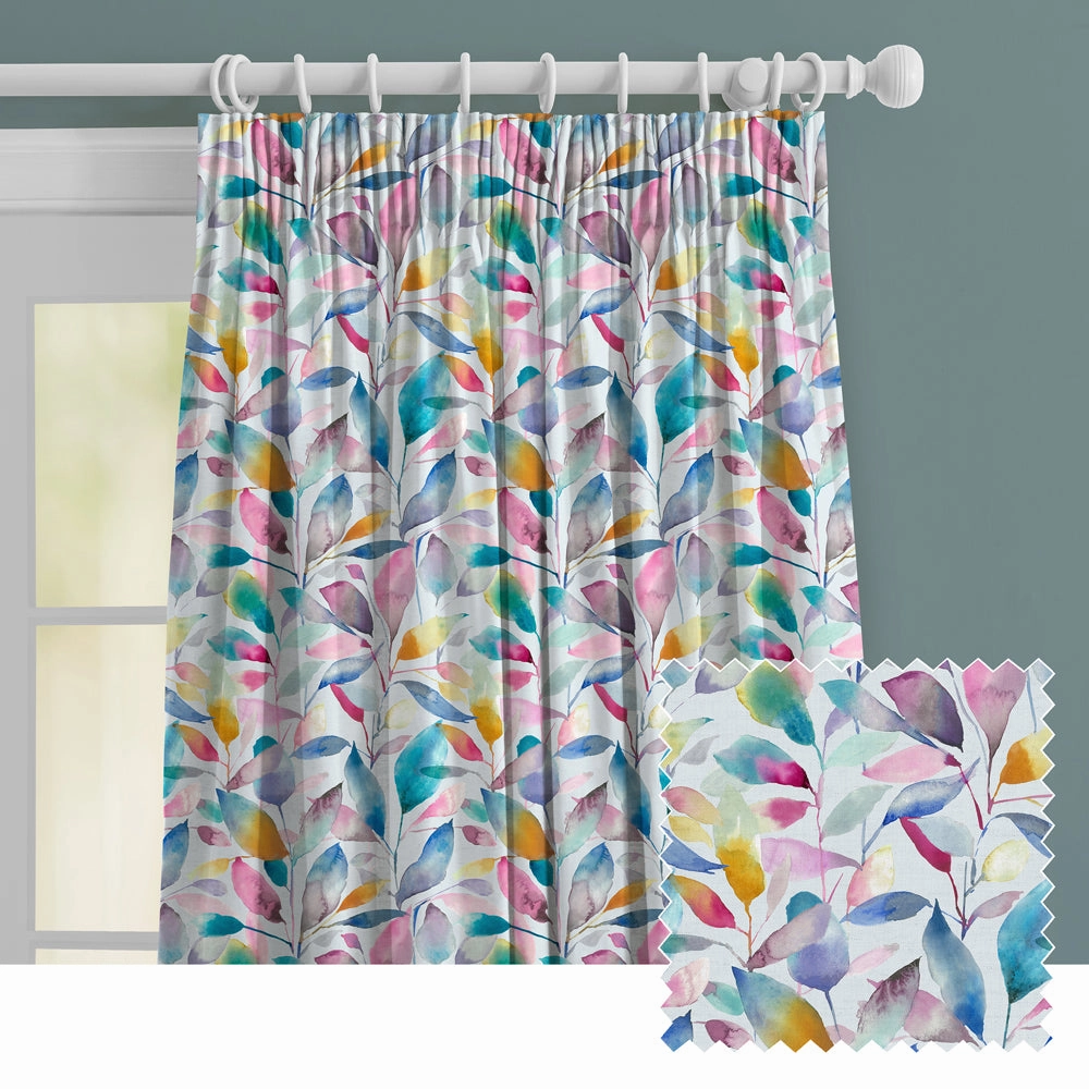 Brympton Printed Made to Measure Curtains Cream patterned fashion rug  