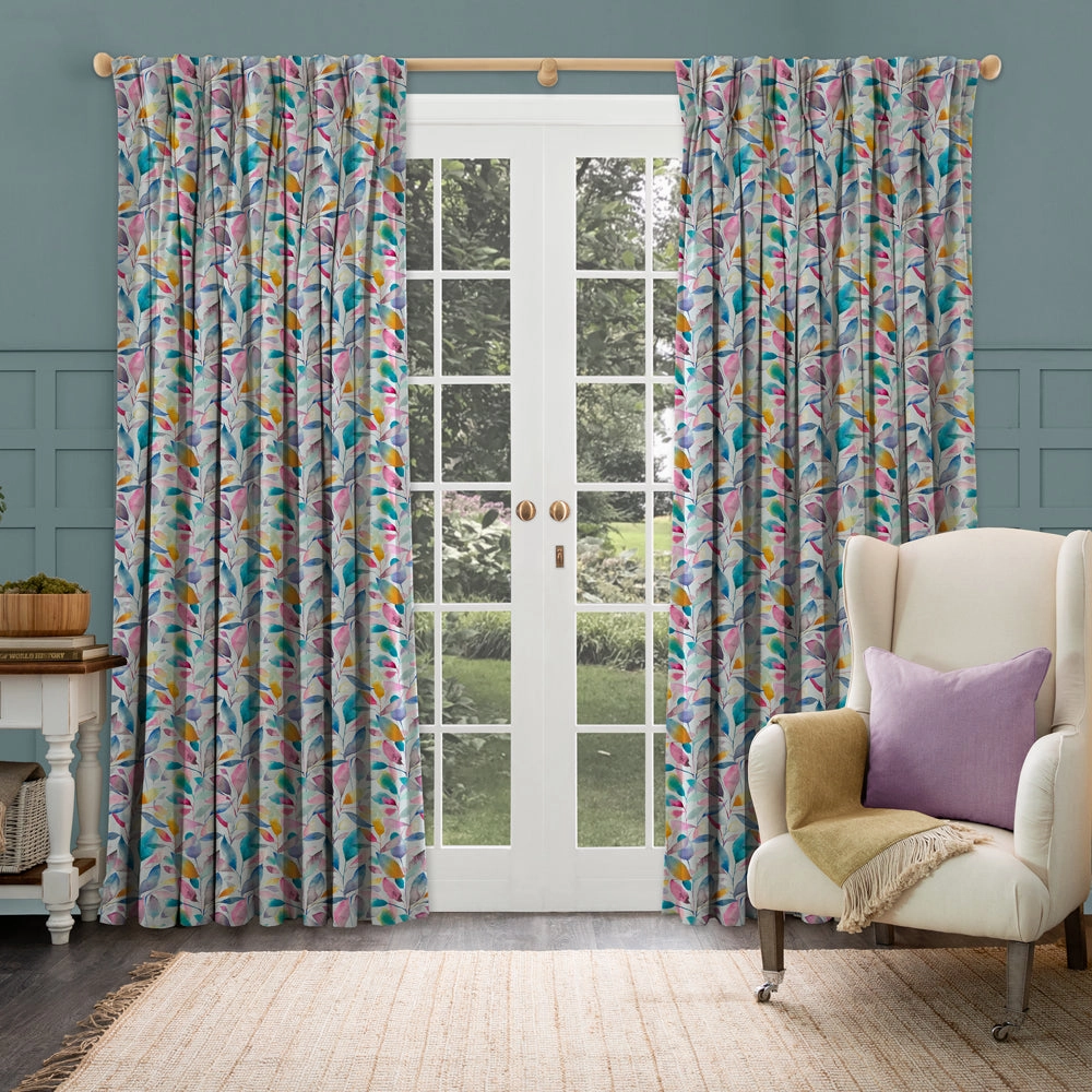 Brympton Printed Made to Measure Curtains Cream