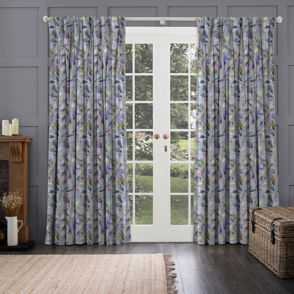 Brympton Printed Made to Measure Curtains Duck Egg