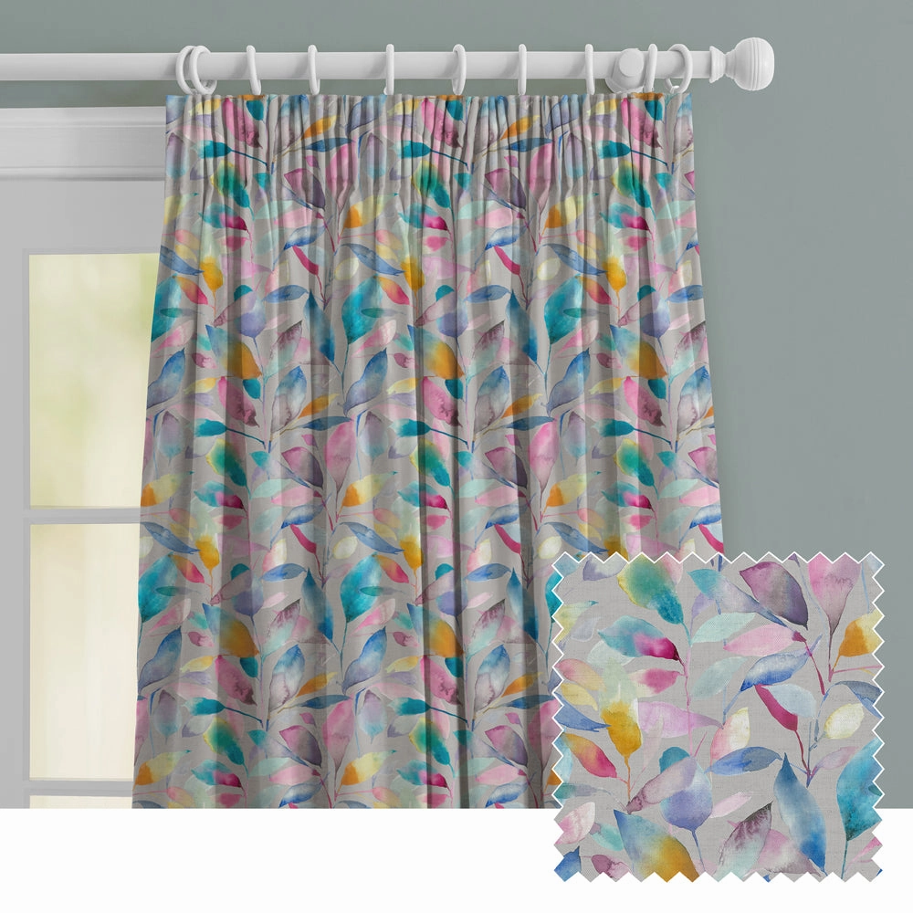 Brympton Printed Made to Measure Curtains Stone patterned fashion rug  