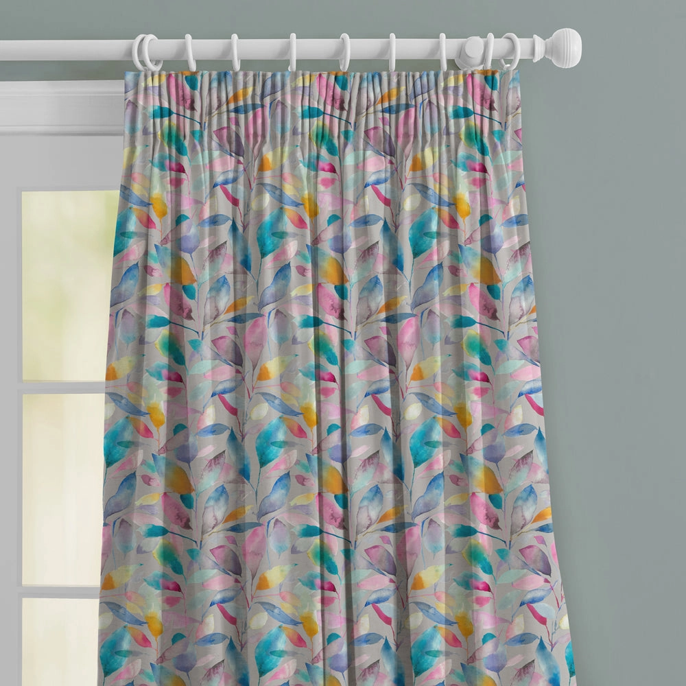 Brympton Printed Made to Measure Curtains Stone